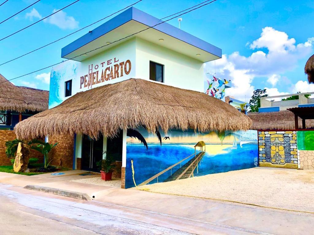 Hotel Pejelagarto Bacalar Bagian luar foto