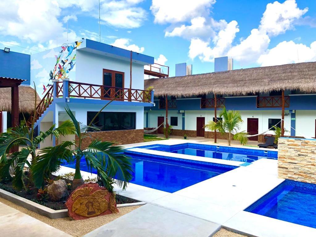 Hotel Pejelagarto Bacalar Bagian luar foto